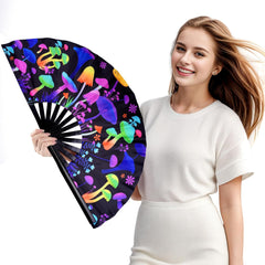 Printed Folding Line Dance Hand Fan
