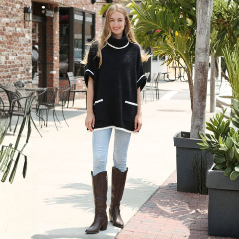 Solid Color Sweater W/ Pockets