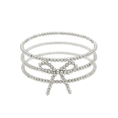 Beaded Bow Stretch Bracelets