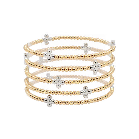Beaded Cross Stretch Bracelets