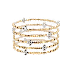 Beaded Cross Stretch Bracelets