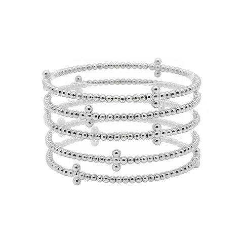 Beaded Cross Stretch Bracelets