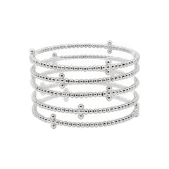 Beaded Cross Stretch Bracelets