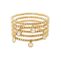 Crystal Charm Stretch Bracelet