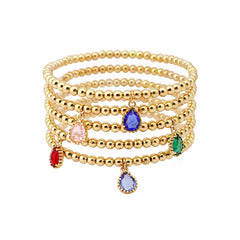 Crystal Charm Stretch Bracelet