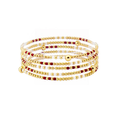 Gameday Beaded Stack Bracelets