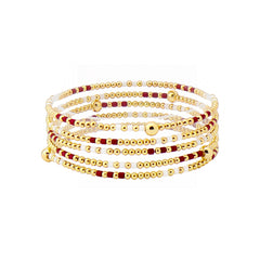 Gameday Beaded Stack Bracelets