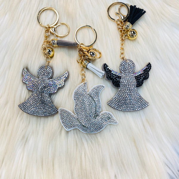 Crystal and Mirror Keychains