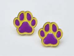 Pawprint Game Day Earring