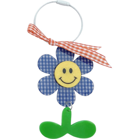 Plaid Sunflower Keychains