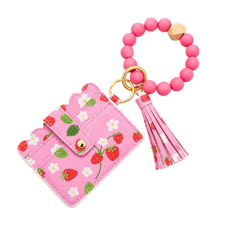 Patterned Card Holder Wristlets