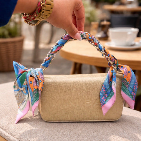 Scarf Bow Chain Bag Charm