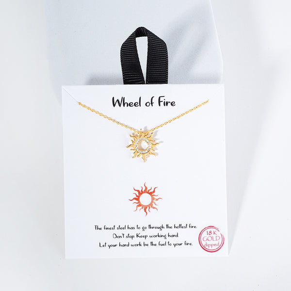 Wheel of fire Necklace