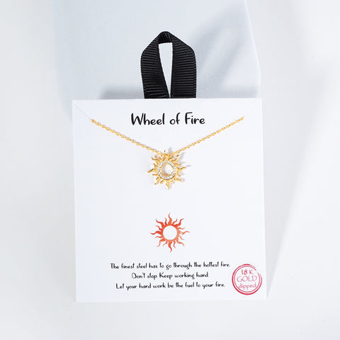 Wheel of fire Necklace