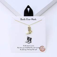 Boots Over Heels Necklace