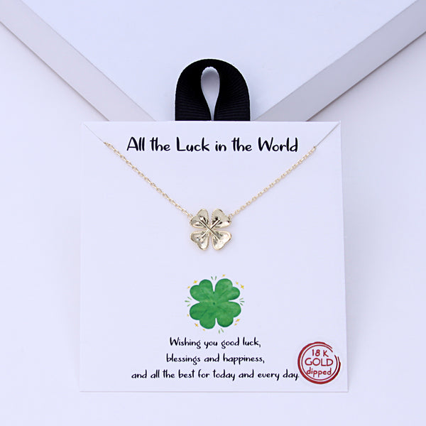 All the luck in the world Necklace
