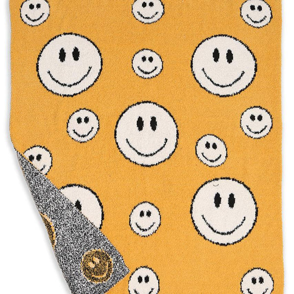 Happy Face Throw Kids Blanket