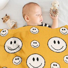 Happy Face Throw Kids Blanket