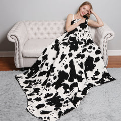 Cow Print Throw Blanket