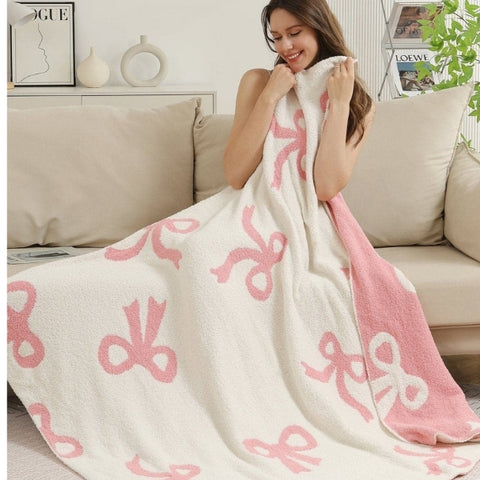 Bow Throw Blanket