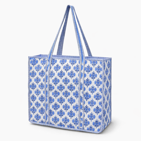 Blue Paisley Quilted Bags