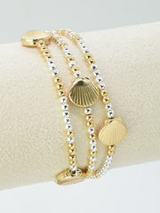 Beaded Shell Stretch Bracelets