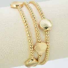 Beaded Shell Stretch Bracelets
