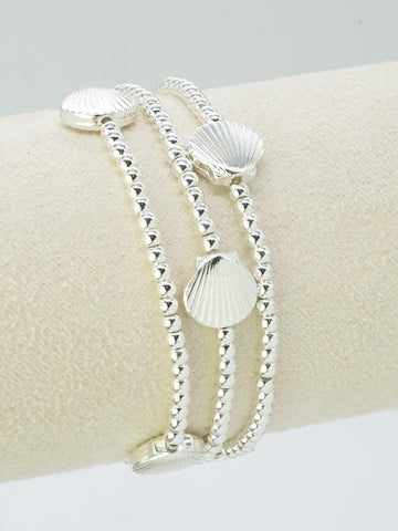 Beaded Shell Stretch Bracelets