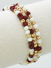 Gameday Glass Beaded Bracelet