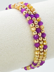 Gameday Glass Beaded Bracelet