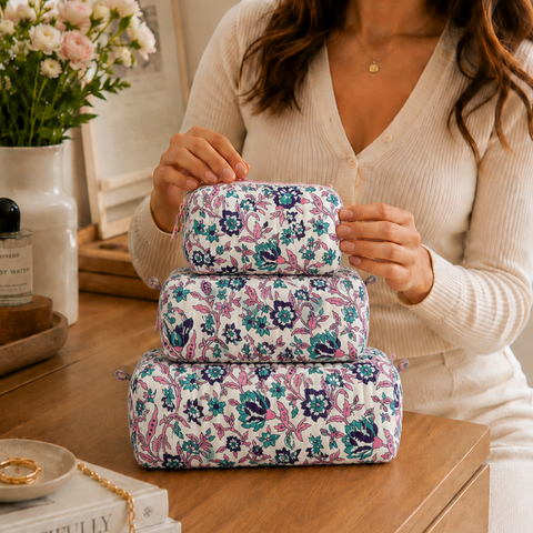 Floral Quilted Bag Print