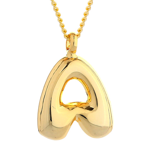 Small Bubble Initial Necklace