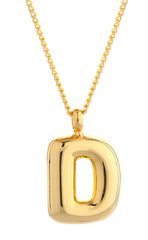 Small Bubble Initial Necklace