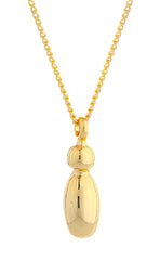 Small Bubble Initial Necklace