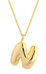 Small Bubble Initial Necklace