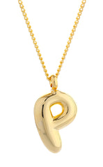 Small Bubble Initial Necklace