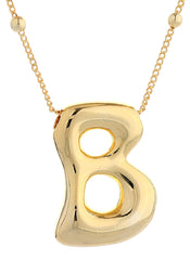 Big Bubble Initial Necklace