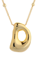 Big Bubble Initial Necklace