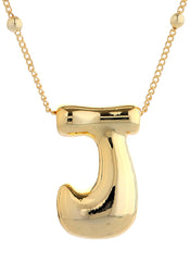Big Bubble Initial Necklace