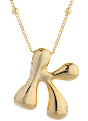 Big Bubble Initial Necklace