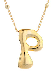 Big Bubble Initial Necklace