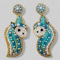 Seahorse Beaded Earrings