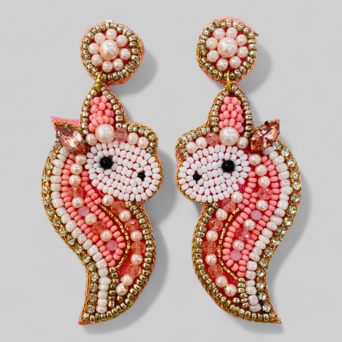 Seahorse Beaded Earrings