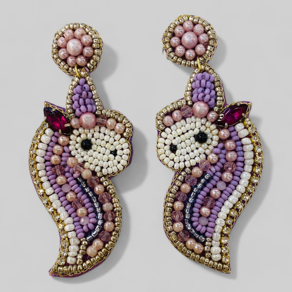 Seahorse Beaded Earrings