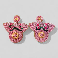 Pig Beaded Earrings