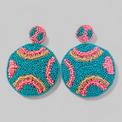 Round Beaded Earrings