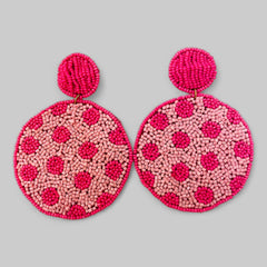 Round Beaded Earrings