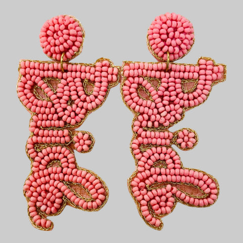 "Barbie" Beaded Earrings