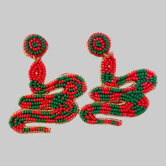 Snake Beaded Earrings