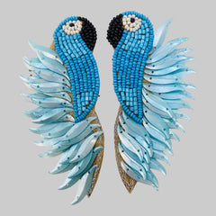 Bird Beaded Earrings